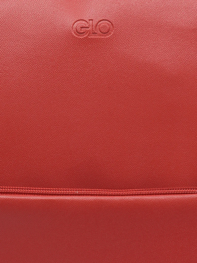 globus  Globus Women Red Vegan Leather Textured Medium Backpack With Up To 13 Inch Laptop Size  | Best Price UAE